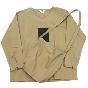 L0373S 新品 20AW SUNSEA/トートバッグ付 プルオーバー 【サイズ：2】 CHINO BEIGE SAFARI PULL OVER サンシー