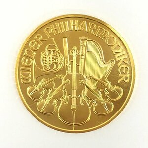 K24　金貨幣　オーストリア　フィルハーモニー金貨　100ユーロ　重量31.1g【CDAX6004】