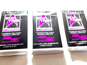 スタートレック　ネクストジェネレーション　25周年記念　トレーディングカード３パックセット