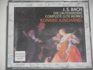 LP２枚　J.S.BACH　DIE　LAUTENWERKE　/COMPLETE　LUTE　　WORKS　JUNGHANEL（Lute）　