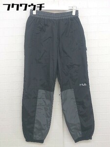 ◇ FILA フィラ ジャージ パンツ サイズM ブラック グレー系 レディース