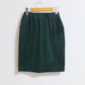 X623　High lanos　ベネトン　グリーン　秋冬　スカート　44　大きいサイズ　【メ便】