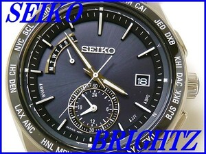 ☆新品正規品☆『SEIKO BRIGHTZ』セイコー ブライツ ワールドタイム ソーラー電波腕時計 メンズ SAGA167【送料無料】