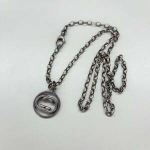 650.◎1円スタート◎GUCCI グッチ ネックレス インターロッキングG 925 シルバー レディース メンズ アクセサリー 装飾品 小物