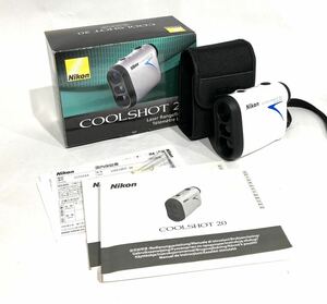 bk-762 ニコン Nikon COOLSHOT 20 レーザー距離計 ホワイト クールショット 距離測定器 レーザー計測器 箱 説明書付き(N403-2)