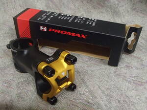 PROMAX / DA-751NCステム 31.8mmハンドルクランプ 75mm ブラック/ゴールド