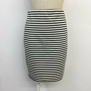 EMODA M エモダ スカート ひざ丈スカート Skirt Medium Skirt 白 / ホワイト / X 黒 / ブラック / 10046991