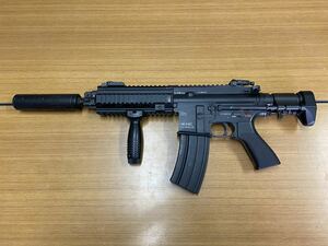 55 東京マルイ 次世代電動ガン HK416C カスタム サイレンサー付き 標準マズル、バッテリー格納式マガジン無し [20240202]