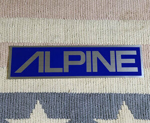 ステッカー　ALPINE　アルパイン　メタリック　シルバー　昭和　シール　未使用　貴重　非売品