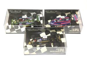 7483T/Minichamps ミニチャンプス 1/43 Lotus Ford ロータス フォード 3台/88 N.マンセル プラクティス 英国GP・81 M. ANDRETTI BRAZIL GP