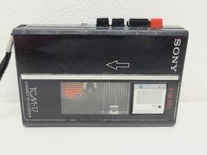 【BF-8116】【1円〜】SONY TCM-17 カセットテープレコーダー ウォークマン 録音 再生用 ソニー レトロ 家電 現状品 WALKMAN 日本製 中古品