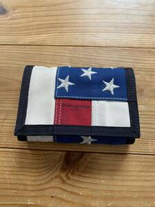 サンローラン折りたたみミニ財布 ウォレット アメリカン星条旗