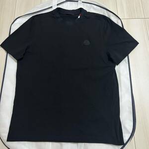 【最新作】【美品】MONCLER モンクレール　ラバーワッペン半袖Tシャツ　黒　M