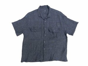 ポータークラシック サシコスーパーライトケルアックシャツ XL グレー PORTER CLASSIC SASHIKO SUPER LIGHT KEROUAC SHIRT 中古[C126U943]