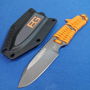 ◆GERBER GRYLLS ガーバー バトニングナイフ◆アウトドア ナイフ◆熊対策◆本体全長約19.5cm◆刃渡り約8.5cm◆20才未満購入不可◆未使用品