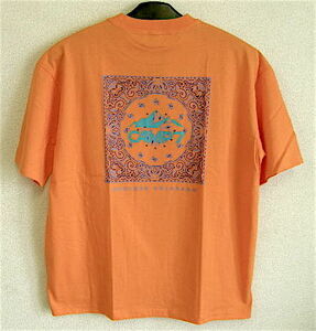●新品●CAMP7 バンダナプリントTシャツ オレンジ 