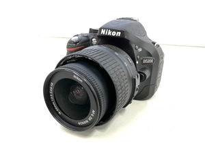 【動作保証】Nikon ニコン D5200 ボディ デジタル 一眼レフ カメラ AF-S DX NIKKOR 18-55mm 1:3.5-5.6G VR レンズキット ジャンク K8707885