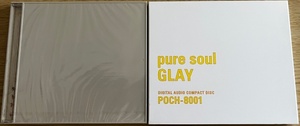 ★ ヴィジュアル系ロック名盤 『 pure soul 』 GLAY グレイ 国内盤 見本盤 未開封品 ★ 希少！貴重盤！人気！