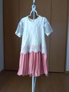 子供服 ワンピース peach&cream130cm