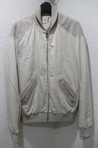 即決 08SS ここのえ期 Maison Martin Margiela マルタンマルジェラ ⑩ 本人期 2008SS Archive ライダース風 スウェード切替ジャケット 46