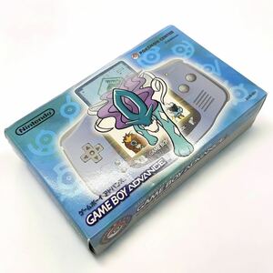 ほぼ新品 ニンテンドー ゲームボーイアドバンス 本体 ポケモンセンター限定 スイクンブルー Nintendo GBA GAMEBOY ADVANCE Pokmon Center