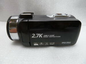 【ジャンク】 2.7K デジタルビデオカメラ DVビデオカメラ 18倍ズームカメラ 42.0メガピクセル F/3.2 F=7.36mm メーカー不明