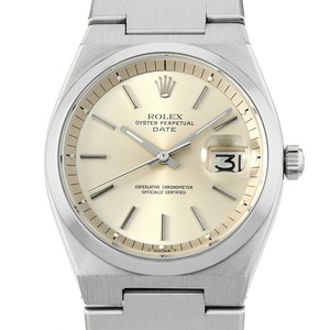 ロレックス オイスターパーペチュアル デイト オイスター50周年記念 1530 シルバー バー 41番 アンティーク メンズ 腕時計