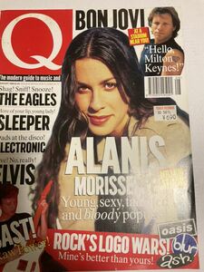 Q Magazine. UK誌 1996年8月号 アラニスモリセット エルビスプレスリー イーグルス バンドロゴ ファンカデリック ジョンボンジョビ