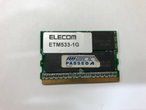 ★中古動作品★ELECOM DDR2 533 PC2-4200 172Pin MicroDIMM ETM533 1G ★送料無料★初期保障