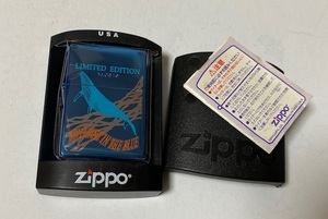 クジラ デザイン ブルーカラー ZIPPO 展示未使用品