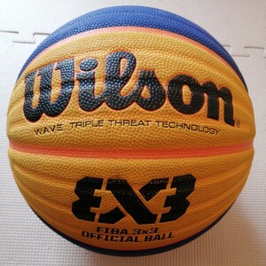 中古 バスケットボール サイズ6号 ウエイト7号 人工皮革製「Wilson FIBA 3X3 OFFICIAL BALL」ウィルソン(検)molten モルテン MIKASA ミカサ