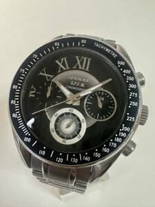 〇 AUREOLE オレオール S.P.F.W クロノグラフ 42SW-582 M クォーツ 稼動品 メンズ 腕時計 