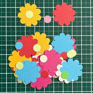 （2834C）花のパーツ【各形20枚】★クラフトパンチ