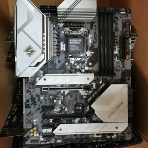 ASRock Z590 STEEL LEGEND/ATXマザーボード/(LGA1200)INTEL10・11世代CPU対応/PCパーツ DIY 修理材料★動作未確認・ジャンク★現状渡し