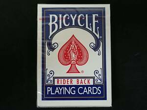 【G455】BICYCLE　RIDER BACK　PLAYING CARDS　OHIO製　POKER808　青　未開封　レア　カード　ギミック　デック　トランプ　マジック　手品