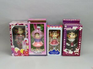 z582 未使用 ペコちゃん 友禅染 マカロン うさぎ ファンシーサーカス 2010 フィギュア まとめて 4種