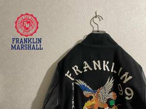 ◯ FRANKLIN ＆ MARSHELL スーベニア スタジャン / フランクリン マーシャル イーグル レザー スカジャン ブラック XS Mens #Sirchive