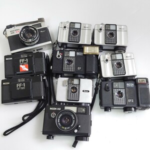 u3）１円〜　ジャンクカメラまとめ売り　RICOH　AUTOhalf ＦＦ-1 A-2 大量セット　光学　フィルムカメラ コンパクト　レンジファインダー