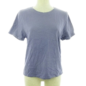 ピルグリムサーフ+サプライ Tシャツ カットソー 半袖 クルーネック 薄手 コットン 無地 0 青 ブルー トップス /BT レディース