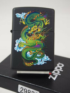 2018年 Zippo ドラゴン龍 ブラックマット USA純正・29839 新品