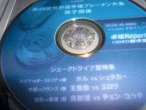 バタフライ世界卓球大会DVD「男子団体　シェークドライブ型特集」