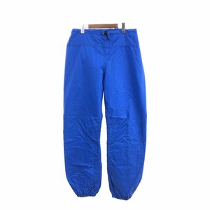 80年代 USA製 THE NORTH FACE ノースフェイス GORE-TEX ゴアテックスパンツ アウトドア 防水 茶タグ ブルー (メンズ L) 中古 古着 P9404