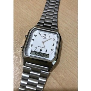 【カシオ】 スタンダード 新品 腕時計 シルバー 未使用品 AQ-230A-7BMQYJF CASIO 男性 メンズ