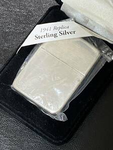 zippo Sterling Silver 1941Repica 純銀 希少モデル 2022年製 スターリングシルバー 1941レプリカ ベロアケース 保証書 収納布袋付き