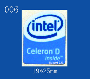 即決006【 Celeron D 】エンブレムシール追加同梱発送OK■ 条件付き送料無料 未使用