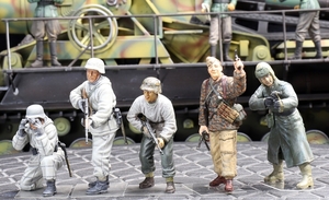 1/35 ドイツ軍歩兵フィギュア×5体セット(A) 制作完成品