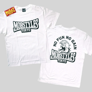 mobstyles モブスタイル■送料込■速乾素材 MOB ロゴ ドライTシャツ■白 L■格闘技 100a リバーサル ロリクレ ランニング 斎藤裕 10FEET