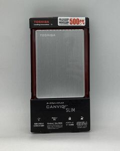 東芝 TOSHIBA HD-SB50GS [CANVIO SLIM ポータブルハードディスク 500GBシルバー]