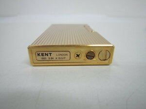 KENT　LONDON　K18GP　ガスライター　中古