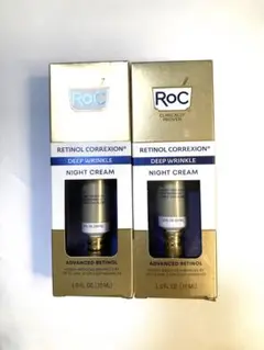 2本 RoC ロック レチノール コレクシオン ナイトクリーム ディープリンクル